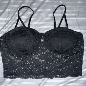 Bozzolo Elegant Black Lace Bralette